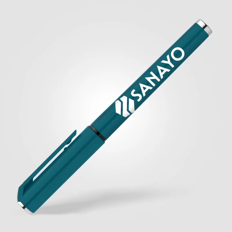 Islander Recycled Plastic Monochrome Gel Grip Pen view 7