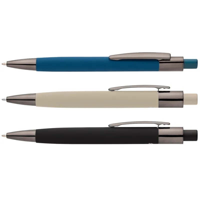 Recycled Aluminum Soft-Touch Barrel Pen