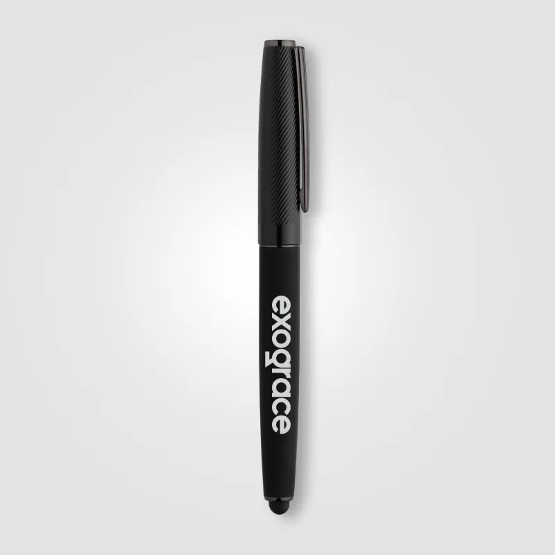 Metropolis™ Recycled Aluminum Stylus Gel Pen view 2