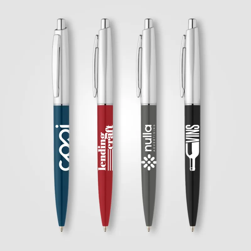Recycled Plastic Chrome-Trim Pen
