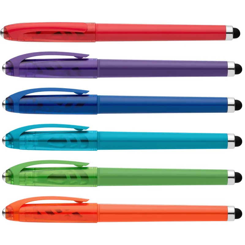 Prism Recycled Plastic Fidget Ball Stylus Gel Pen view 7