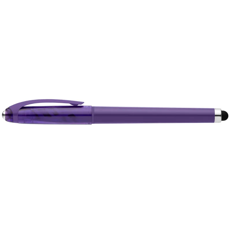 Prism Recycled Plastic Fidget Ball Stylus Gel Pen view 3
