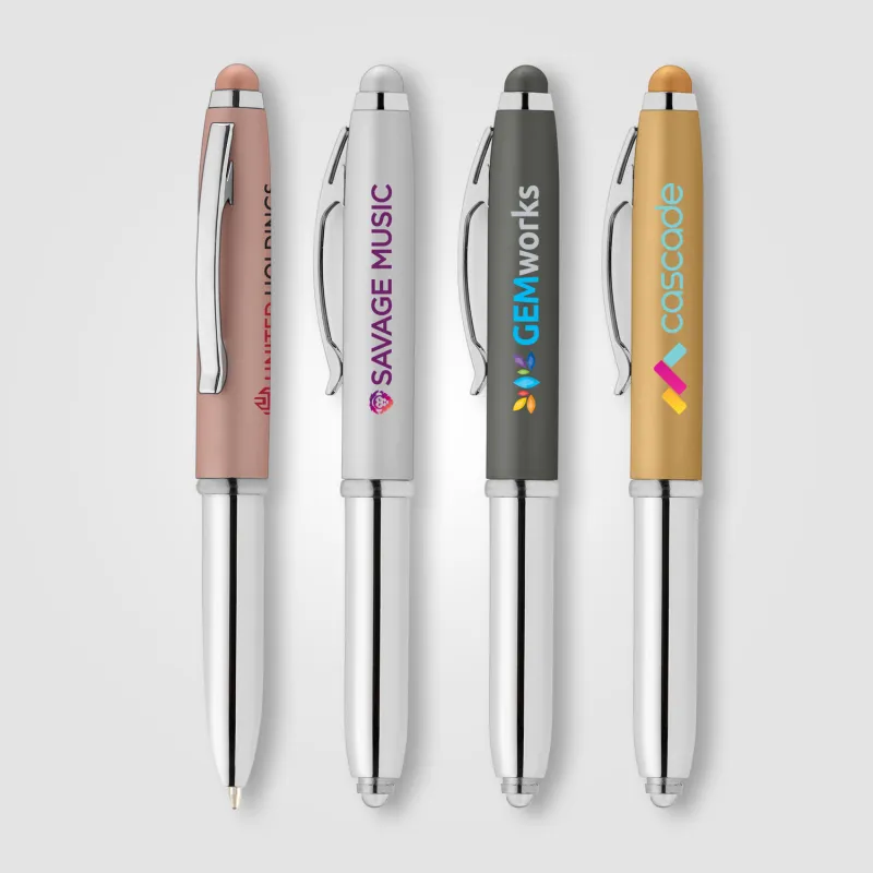 Vivano Softy Metallic Pen w/ LED Light and Stylus view 5