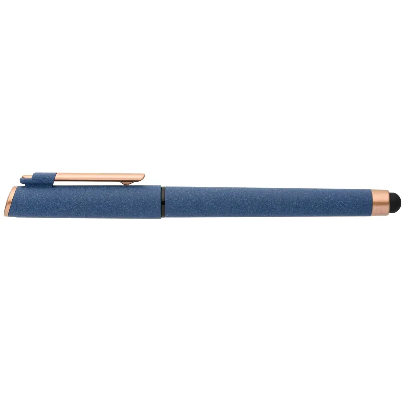 York Recycled Plastic Bronze Trim Stylus Gel Pen view 2