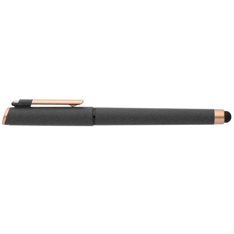York Recycled Plastic Bronze Trim Stylus Gel Pen view 6