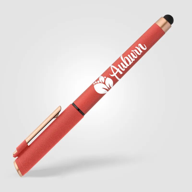 York Recycled Plastic Bronze Trim Stylus Gel Pen view 8