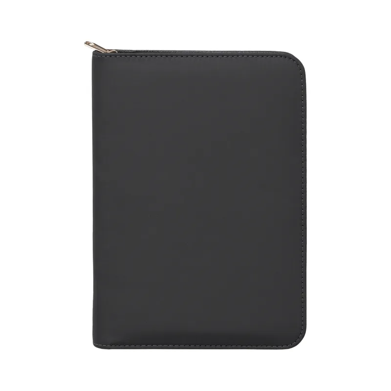 Aurelia Recycled Gold Zipper Portfolio - A5 view 2