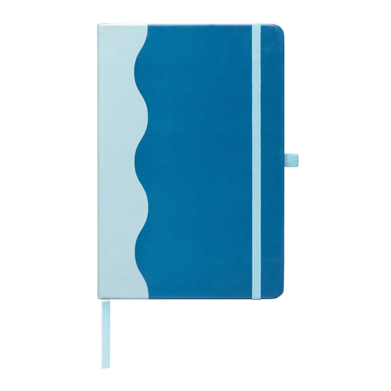 Grete Recycled Wave Pattern Journal - A5 view 2