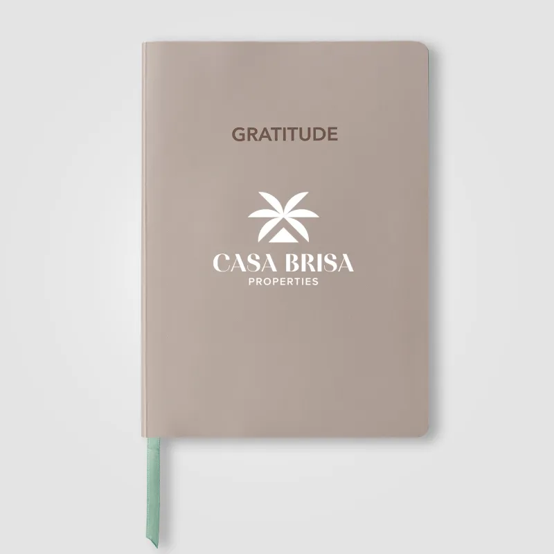 Gaia FSC Paper Ribbon Marker Gratitude Journal - A5 view 2